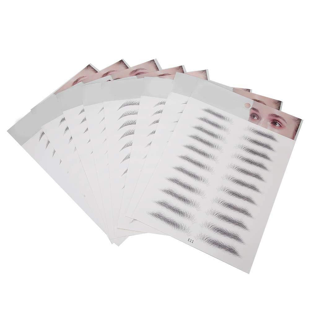 Eyebrow Sticker, 88 pcs Imitation Ecological Lazy Eyebrow Stickers Eyebrows Transfer Stickers Woman Man Makeup Tool Peel off Eyebrow Grooming Shaping Makeup Sticker