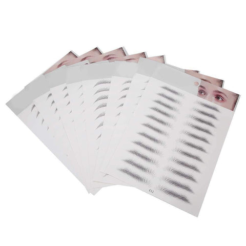 Eyebrow Sticker, 88 pcs Imitation Ecological Lazy Eyebrow Stickers Eyebrows Transfer Stickers Woman Man Makeup Tool Peel off Eyebrow Grooming Shaping Makeup Sticker