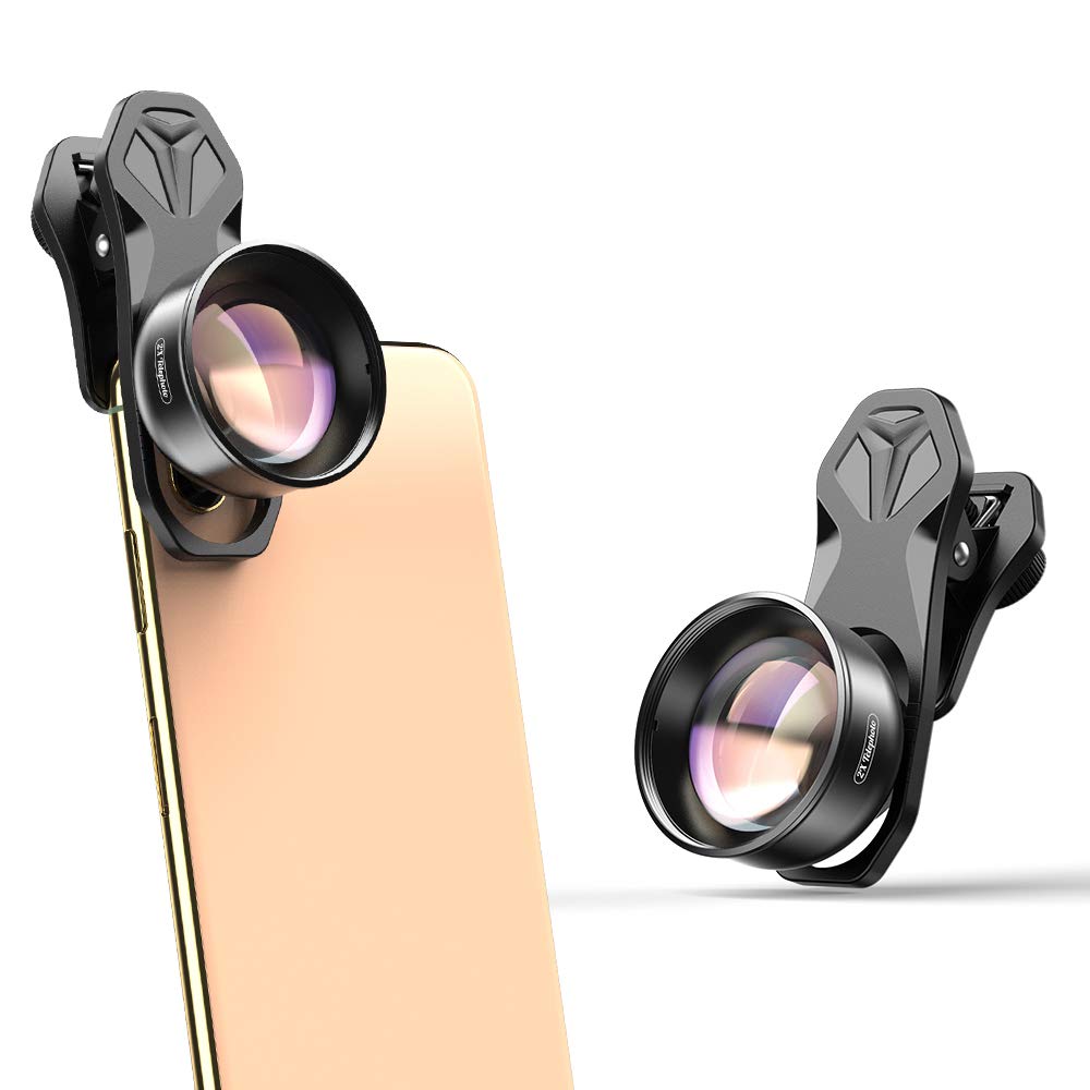 Apexel HD Phone Camera Lens-2X Telephoto Lens (Portrait Lens) for iPhone, Pixel, Huawei, Xiaomi and Samsung Galaxy Phones
