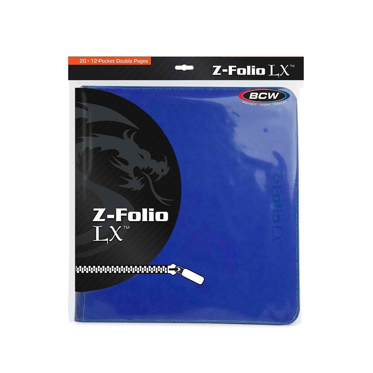 BCW 12-Pocket Z-Folio LX Trading Card Albums, Blue