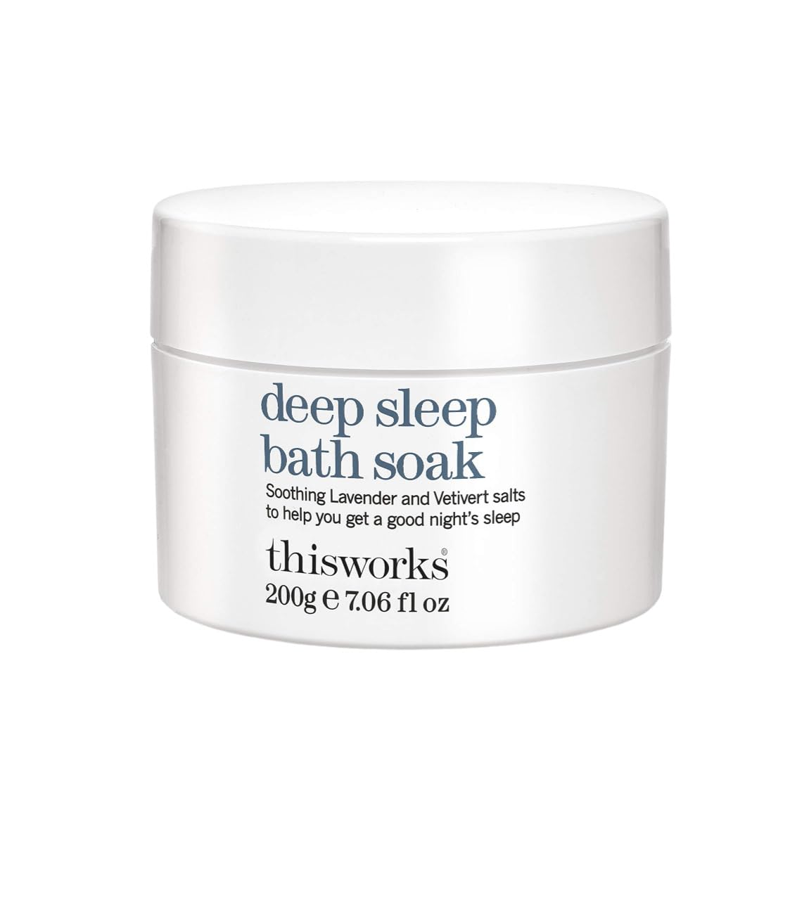 This Works Deep Sleep Bath Soak, 200 g - Luxury Bath Salts Infused with Lavender, Camomile and Vetivert Essential Oils - Relaxing Bath Salt to Unwind Before Sleep