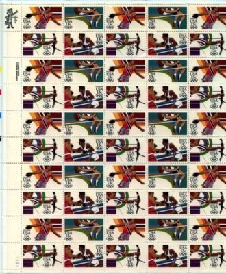 USPS Summer Olympics 1984 Collectible Stamp Sheet
