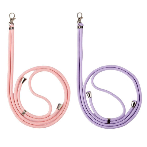 HOBBIESAY 2 Colors Phone Lanyards with Plastic Phone Tether Tab Hands-free Crossbody Cell Phone Straps Secure Adjustable Neck Phone Strap for Enhanced Security Adjustable Neck Phone Strap
