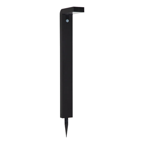 Eglo LED Solar Garden lamp Baracconi, Outdoor Light with Ground Spike and Motion Detector, Path Light with Down Light, Outside Lighting Made of Black Aluminium, IP44