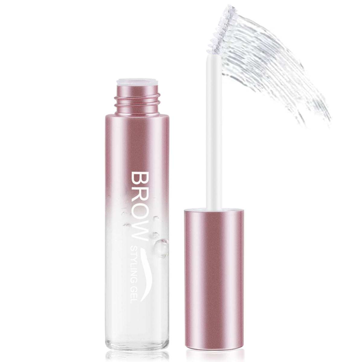 Boobeen Eyebrow Styling Gel, Clear Eyebrow Setting Gel for Shaping, Defining Brows, Waterproof Eyebrow Wax for Long-Lasting Brows
