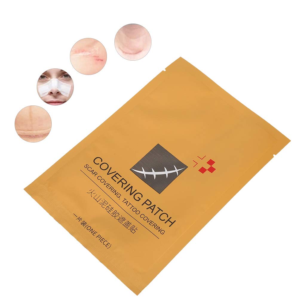 zjchao Scar Conceal Tape, Disposable Scar Concealer Skin Blemish Cover Adhesive Tape to Hide Waterproof Patch for Conceal Skin(1#)