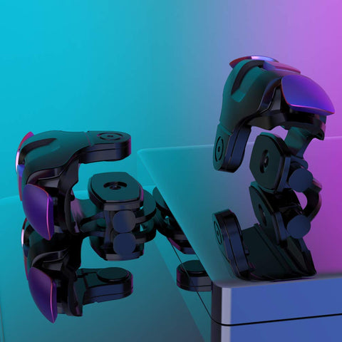 Hemobllo 1 Pair Gamepad Assist Game Trigger for Phone Game Controller Hand Grip Sensitive Aim Trigger Phone Game Trigger Aim Fire Trigger for Phone Metal Plastic Three Generations