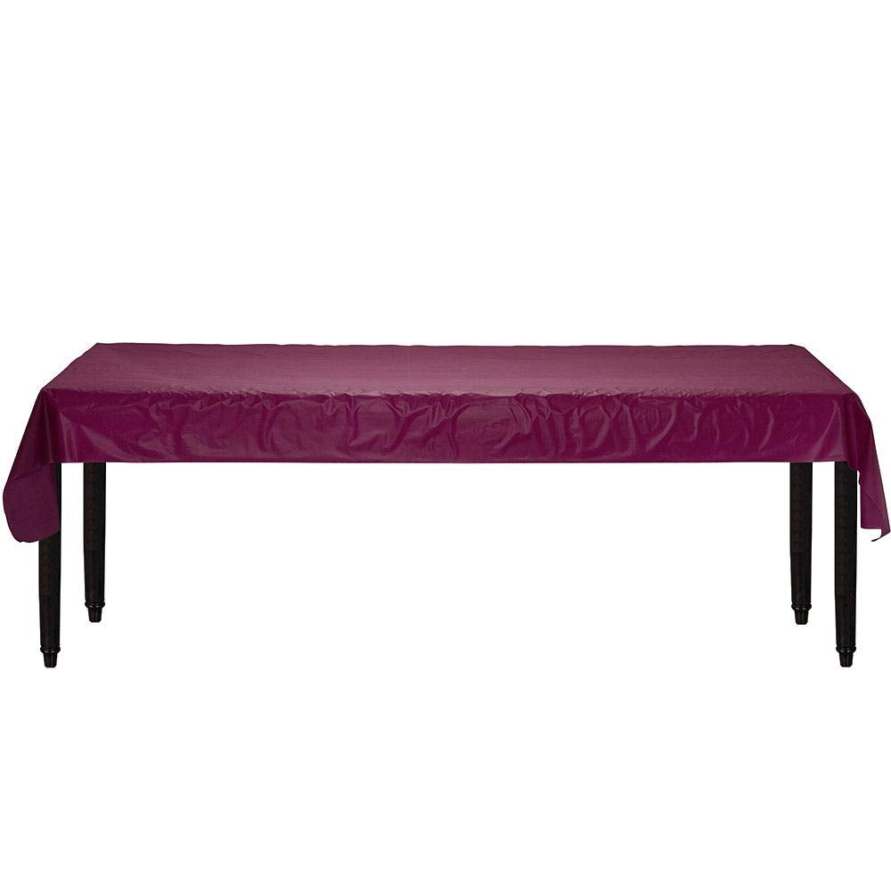 amscan Solid Roll party-tablecovers, 40" x 100', Red