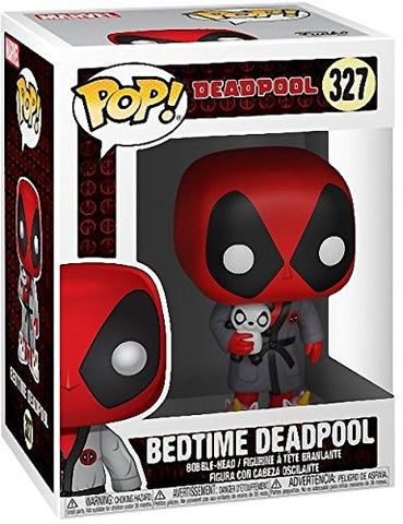 POP Marvel: Deadpool Parody - Bedtime Deadpool in Robe Funko Vinyl Figure (Bundled with Compatible Box Protector Case), Multicolor, 3.75 inches