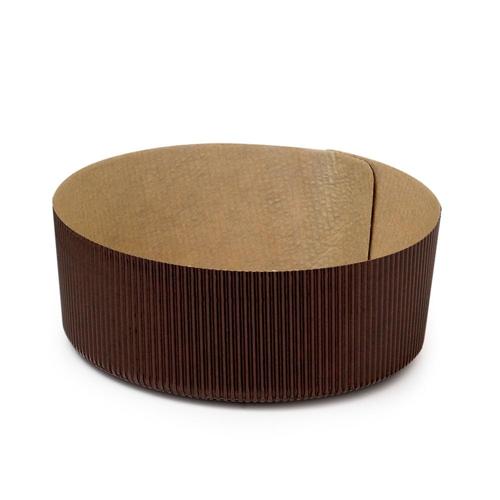 DECORA 0320166 5 Low Round Baking Paper Pans Ø 18,5 X H 6 CM - 750 G