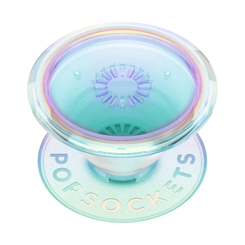 PopSockets PopGrip - Expanding Stand and Grip with Swappable Top - Clear Iridescent