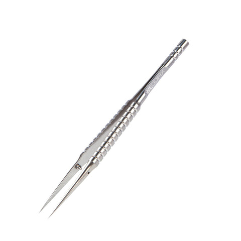Precision Titanium Tweezers with Fine Pointed Tips Non-magnetic Tweezers Silver Tweezers for Lab Micro work Watch Repair Electronics Maintenance