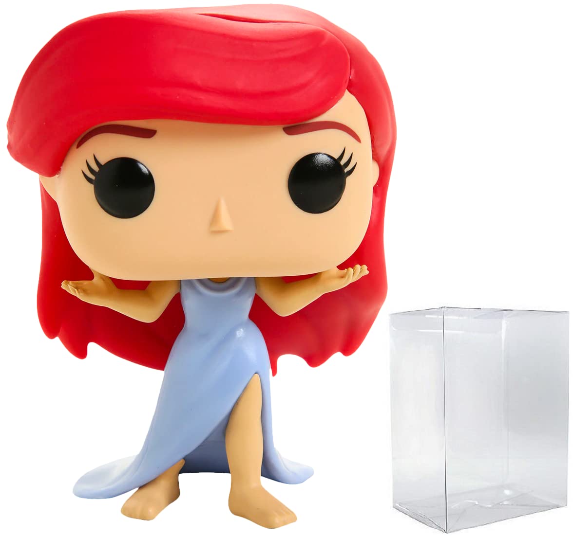 POP Disney: The Little Mermaid - Ariel (Purple Dress) Funko Pop! Vinyl Figure (Bundled with Compatible Pop Box Protector Case), Multicolor, 3.75 inches