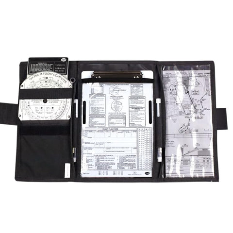CYA VFR IFR Trifold Pilot Kneeboard Flying Pad Compact Upgrade Classic Professional Holder for Clipboard Charts, Flight Computers(Not Include Kneeboard & E6B).