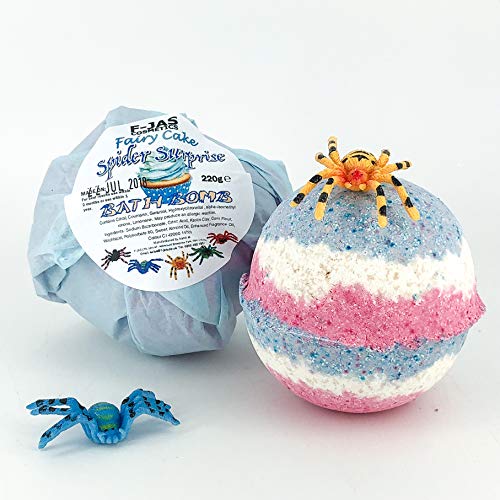 Spider Surprise Toy Cupcake Scented Bath Bomb 220g
