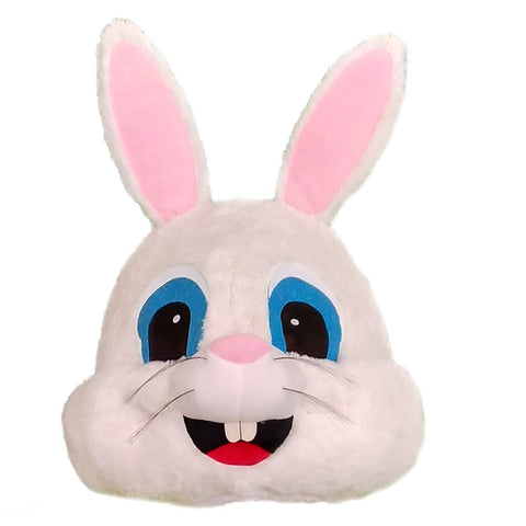 MatGui Easter Party Rabbit Costume Bunny Mascot Costume Adult Size Fancy Dress (B-White)