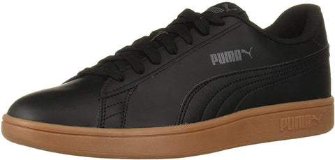 PUMA mens Smash V2 Sneaker, Puma Black-gum, 4 US