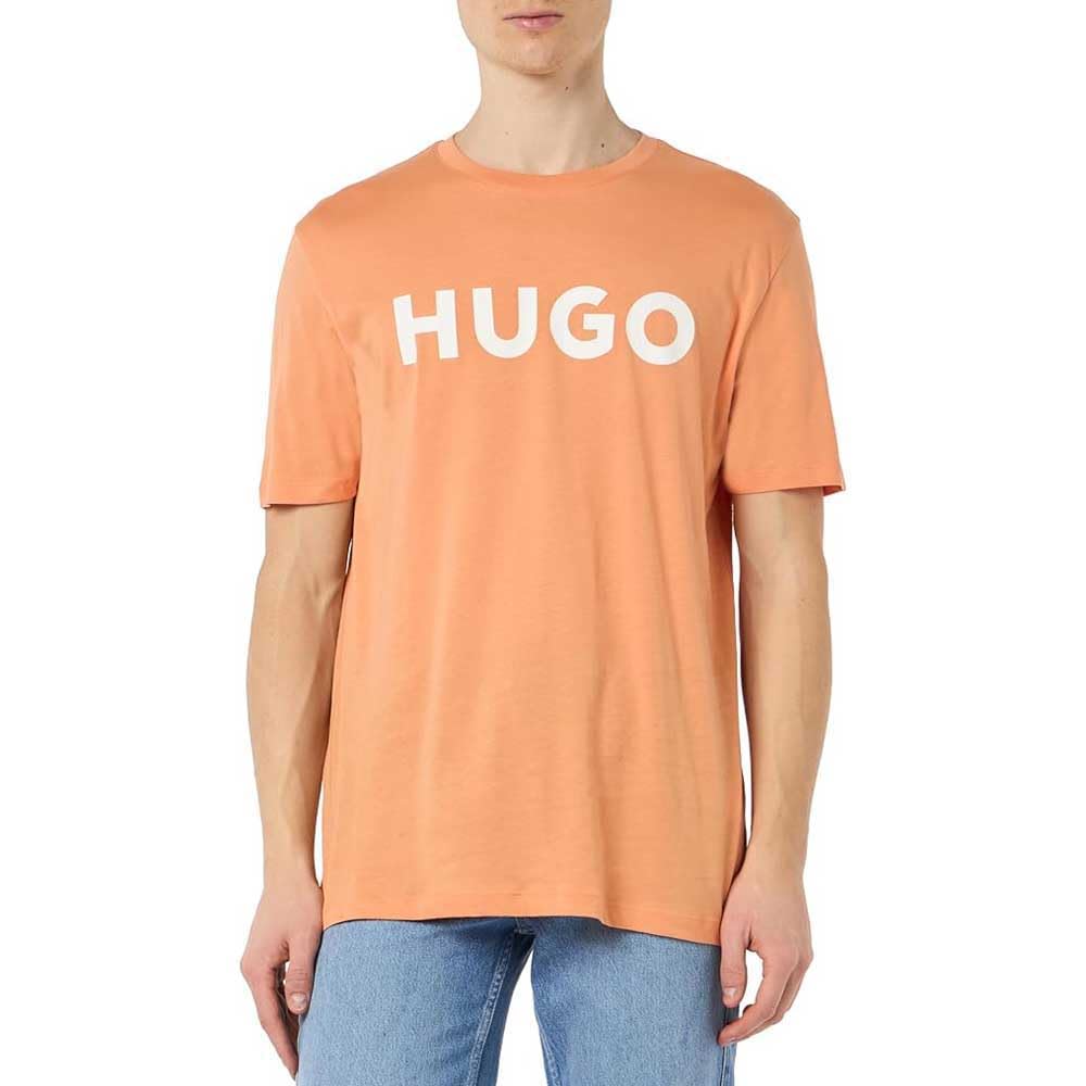 HUGO Mens T-Shirt Med Orange M