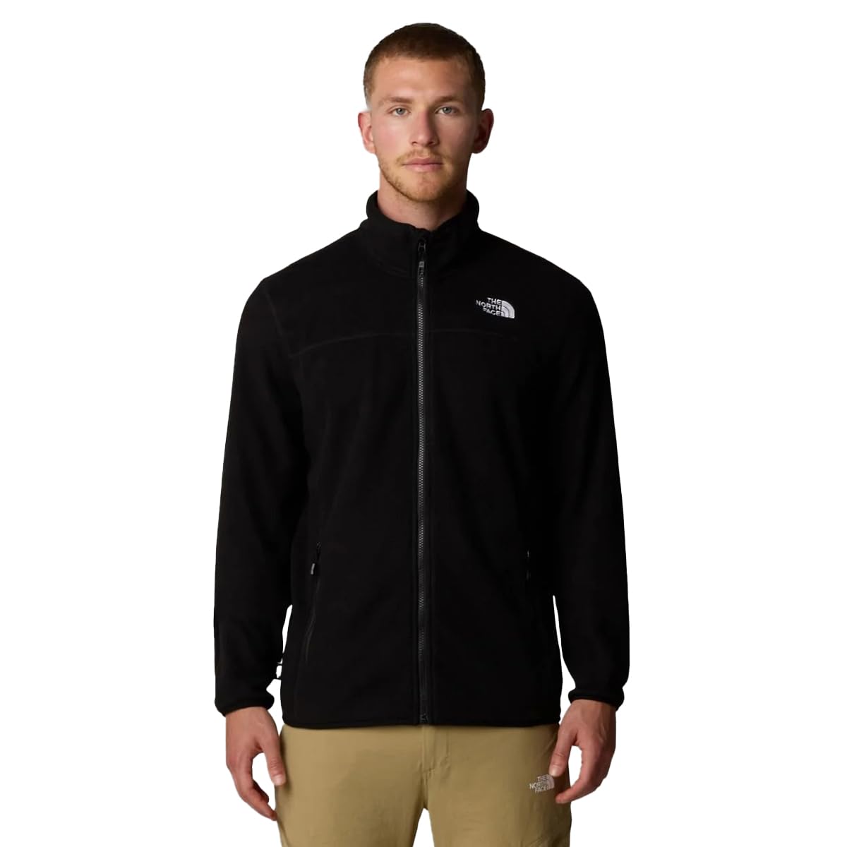 THE NORTH FACE Men's 100 Glacier Full Zip Fleece Jacket, Tnf Black/Npf, XL
