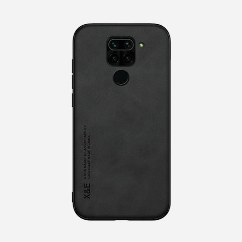 Kepuch Silklike Case for Redmi Note 9 4G/Redmi 10X 4G - Cover Bumper Built-in Metal Plate for Redmi Note 9 4G/Redmi 10X 4G - Black