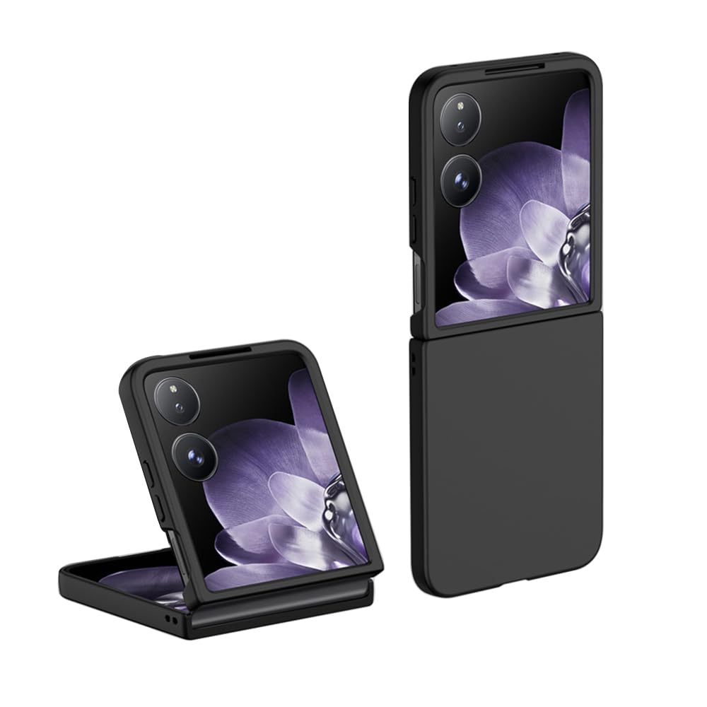 QINOUK Case for Xiaomi Mix Flip, [Anti-Scratch] Ultra-thin Hard PC Protective Case, Fold Cover for Xiaomi Mix Flip-Black