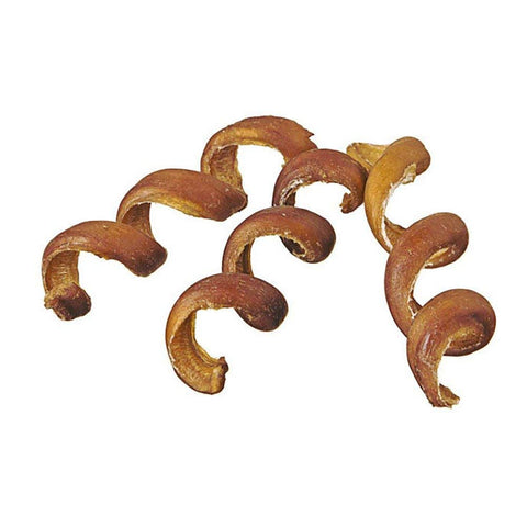 Pawstruck All-Natural 6" Bully Stick Springs for Dogs - Fun Challenging Rawhide Free 100% Beef Single Ingredient Chew Treat Bones - Fully Digestible Low Odor - 25 Pack - Packaging May Vary