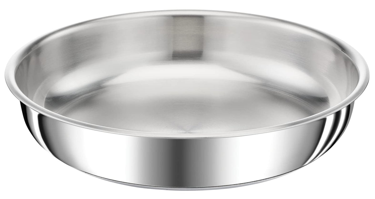 Ingenio Preference L9720402 Stackable Frying Pan, Stainless Steel, Induction, Versatility, Space Saving