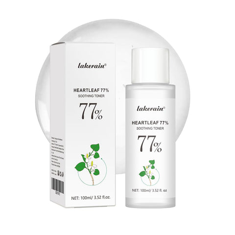 Heartleaf 77% Soothing Toner with HOUTTUYNIA CORDATA Extract for Deep Moisture Balance and Soothing, Facial Care for Sensitive Dry Oily Skin