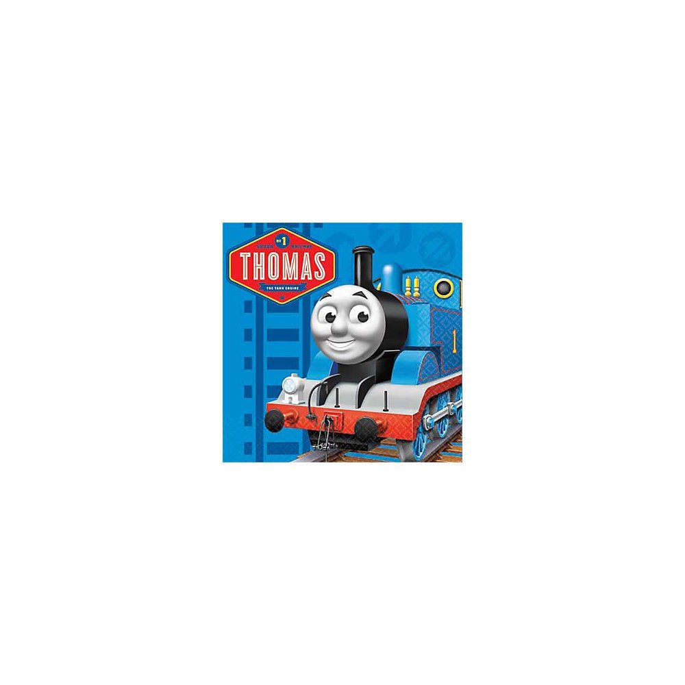 Amscan Cool Thomas The Tank Engine Birthday Party Beverage Napkins (16 Piece), 5 x 5, Blue