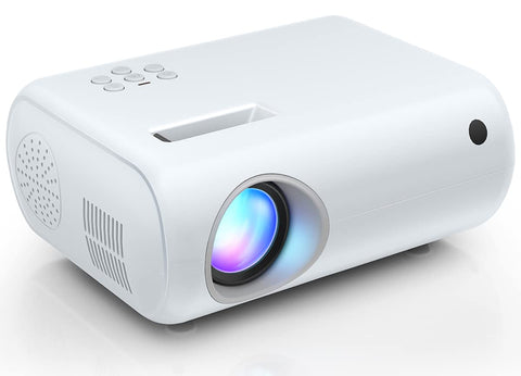 Mini Projector, CLOKOWE 2024 Upgraded Portable Projector with 9000 Lux and Full HD 1080P, Movie Projector Compatible with iOS/Android/Tablet/Laptop