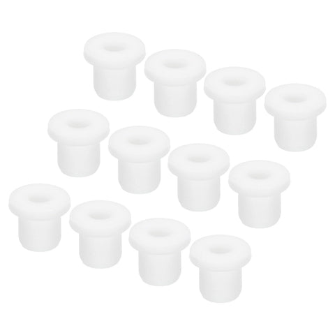 MECCANIXITY 40Pcs T Type Rubber Grommet Mount Dia 9mm ID 5mm Seal Protection Flexible Hole Plugs for Cable Pipe White