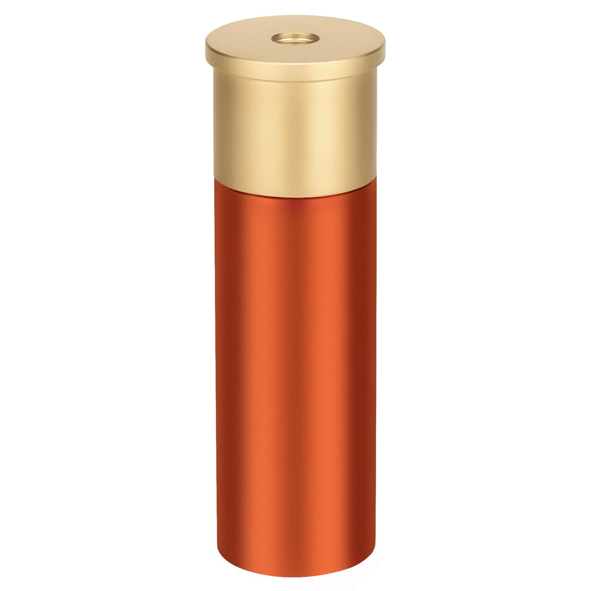 Aufew Tactical Mini Pill Case, Durable Metal Small Pill Holder for Pocket or Purse, Waterproof Medicine Bottle for Travel, EDC, Outdoors - Orange