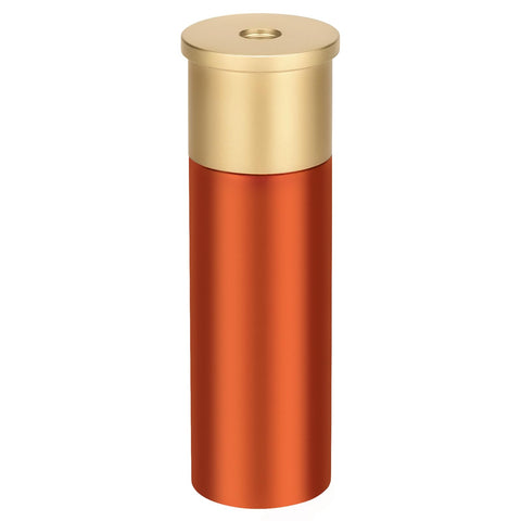 Aufew Tactical Mini Pill Case, Durable Metal Small Pill Holder for Pocket or Purse, Waterproof Medicine Bottle for Travel, EDC, Outdoors - Orange