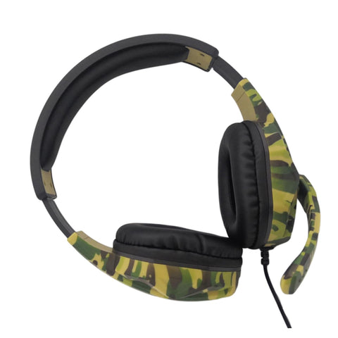 UKCOCO Game Headphones Gamer Headphones Camouflage Headset Gaming Headset Camouflage Earphone Camouflage Microphone Game Earphones Computer Microphone Gamer Headset Telephone