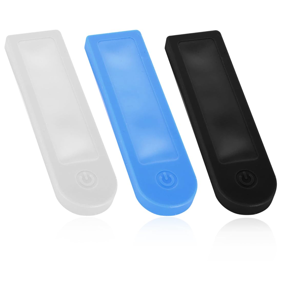 EIHI Pack of 3 Rain Covers for Display, Scooter Dashboard Silicone Case, Silicone Case for LED Display, Transparent Display Cover, E Scooter Accessories, for Xiaomi/M365/Pro (3 Colours)