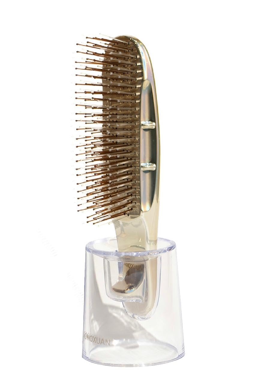 Xiaomoxuan Fairy Brush, Wet and Dry Detangling Hair Brush for Scalp, Massaging Brush with the Stand, Shampoo Brush Scalp Massager, Small Detangling Hair Brush Travel Size Detangler Brush for All Hair