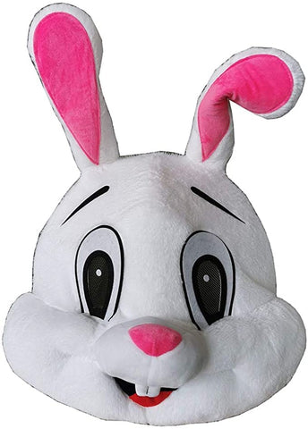 MatGui Easter Party Rabbit Costume Bunny Mascot Costume Adult Size Fancy Dress (A-White)