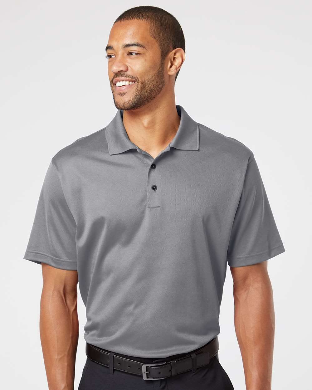 Adidas Men's ClimaLite Basic Piqu? Performance Polo (Zone/Black) (X-Large)