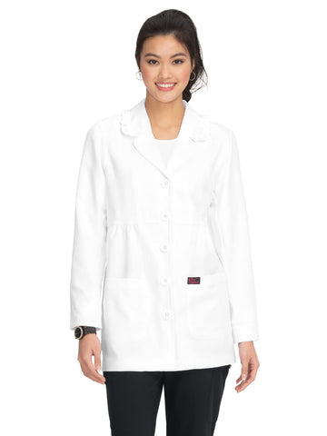 KOI Betsey Johnson B403 Women's Juniper Lab Coat White S
