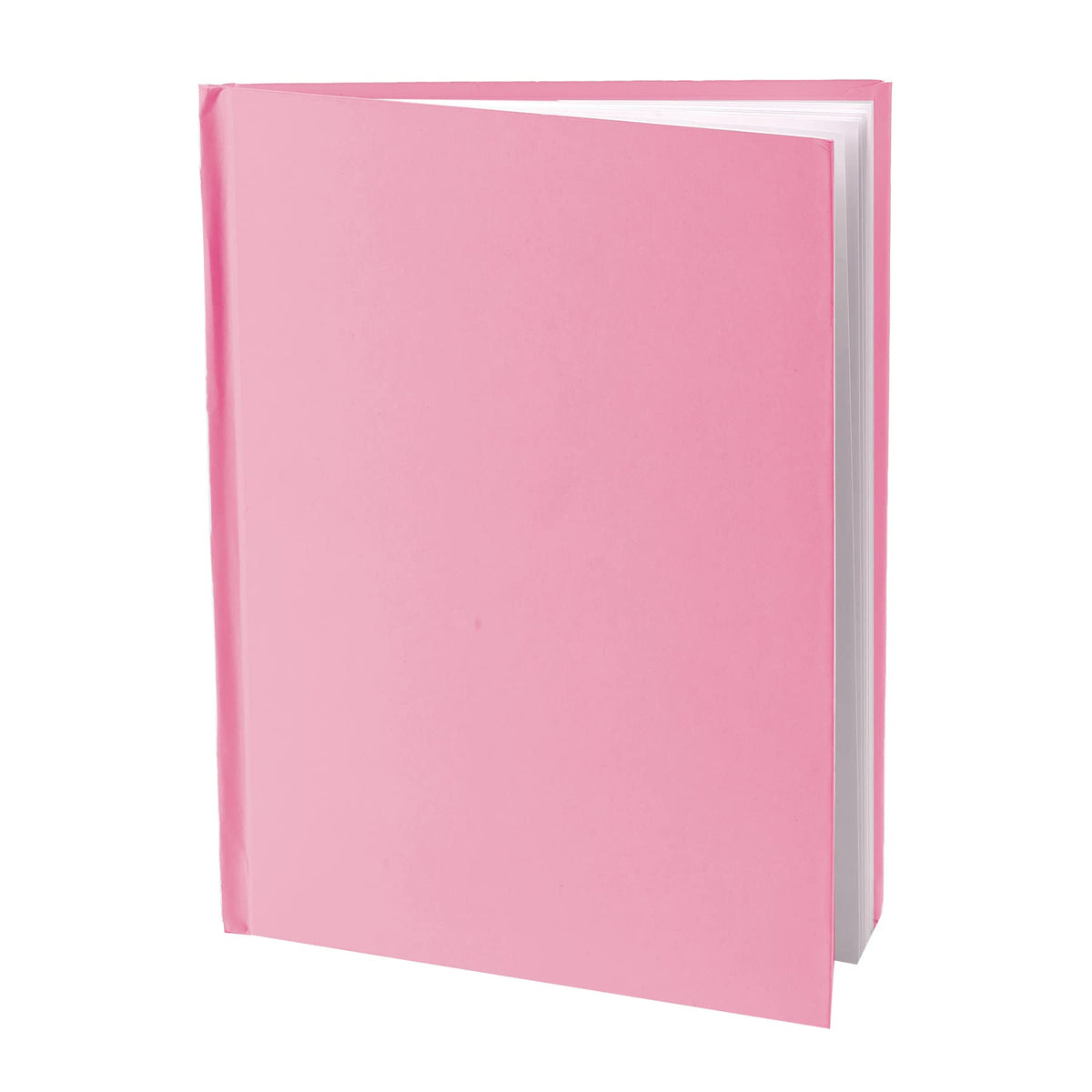 ASHLEY PRODUCTIONS Young Authors Pink Hardcover Blank Book, White Pages, 11"H x 8-1/2"W Portrait, 14 Sheets/28 Pages