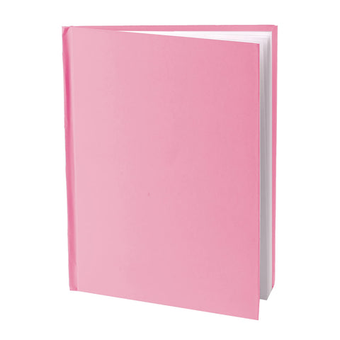ASHLEY PRODUCTIONS Young Authors Pink Hardcover Blank Book, White Pages, 11"H x 8-1/2"W Portrait, 14 Sheets/28 Pages