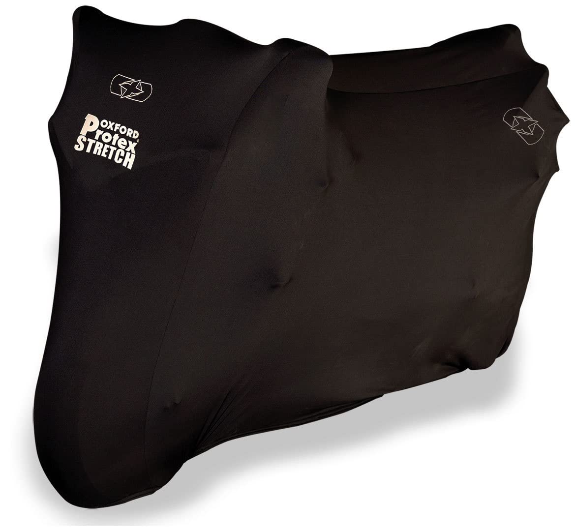 Oxford - Protex Stretch Indoor Motorcycle Protective Cover, Black (CV171) Medium (90.16" L x 38.98" W x 49.22" H)