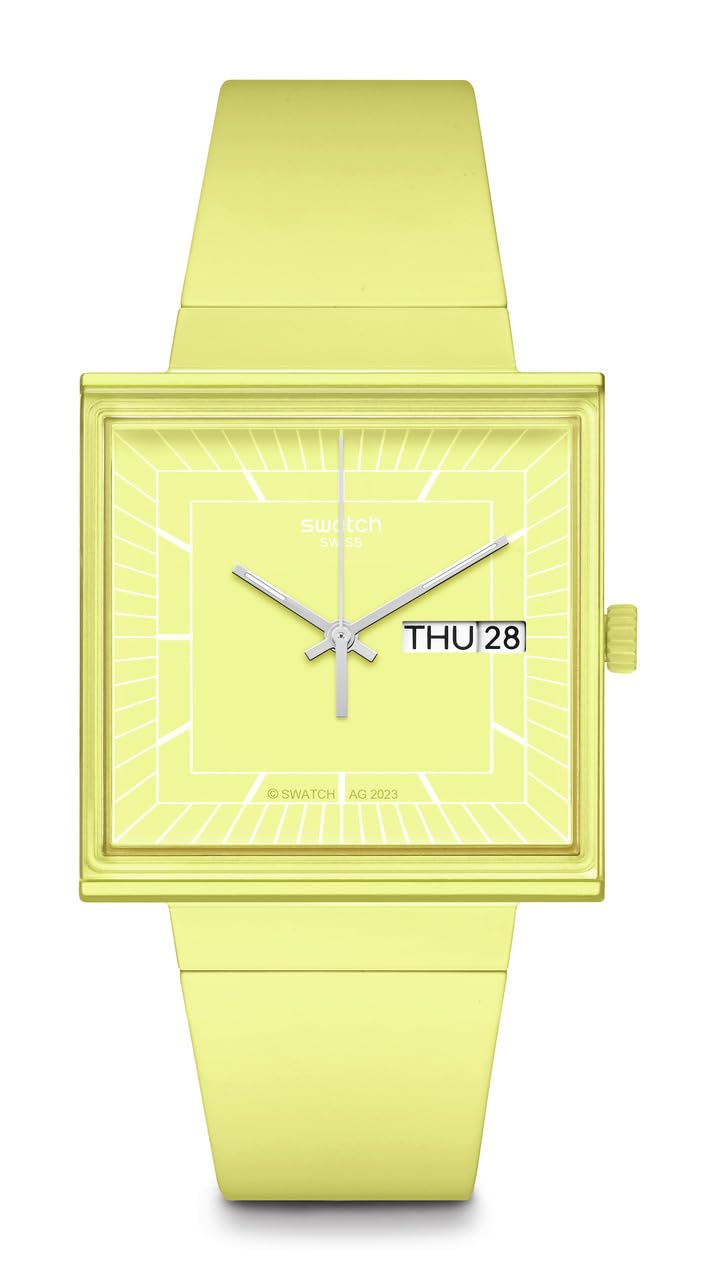 Swatch Unisex Casual Watch Yellow Bioceramic Quartz What IF?Ã¢â‚¬Â¦Lemon