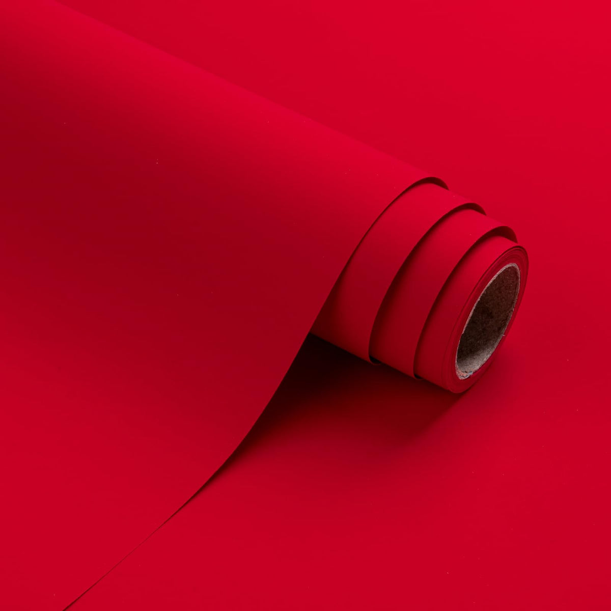 WRAPAHOLIC Red Wrapping Paper Roll - Mini Roll Silky Touch - 17 Inch x 16.5 Feet - Soild Color Design Perfect for Birthday, Holiday, Wedding, Baby Shower