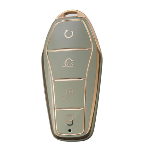 TECART Car Key Case Key Protector Fits BYD Atto 3 Han Tang Song Pro-DM-i Yuan Qin Seal Dolphin Key Case Key Protection Case Key Case Key Case Key Case Key Case Key Case 4 Buttons Green