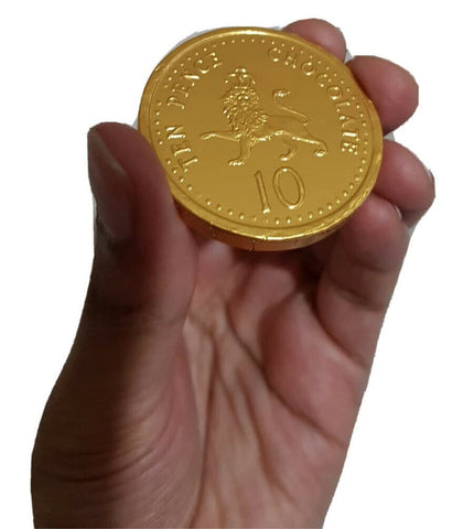Milk Chocolate Gold Foil Large Coins (Pack of 100) by Fabsquare Ltd