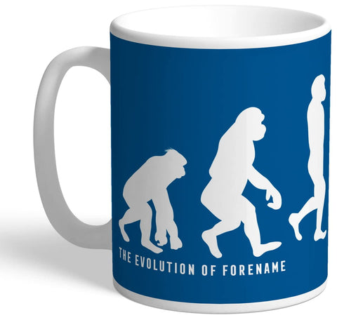 Personalised 'Evolution' 11oz Ceramic Mug for Leeds United FC Fans, Great for Whites Football Supporters