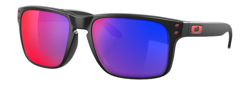 Oakley Holbrook Sunglasses Matte Black with Positive Red Iridium Lens 57mm OO9102-3655