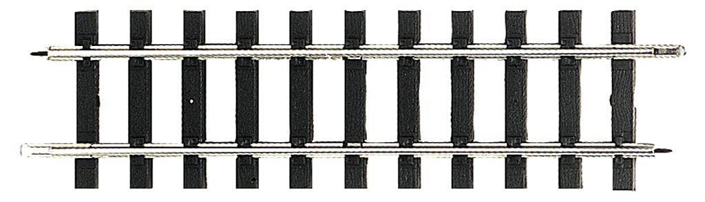 Bachmann Trains 94511C Large G Scale 1:25 Straight 12 Inch Steel Alloy Track, For Model Train Set Up and Display Addition & Expansion, 4 Pieces, Black