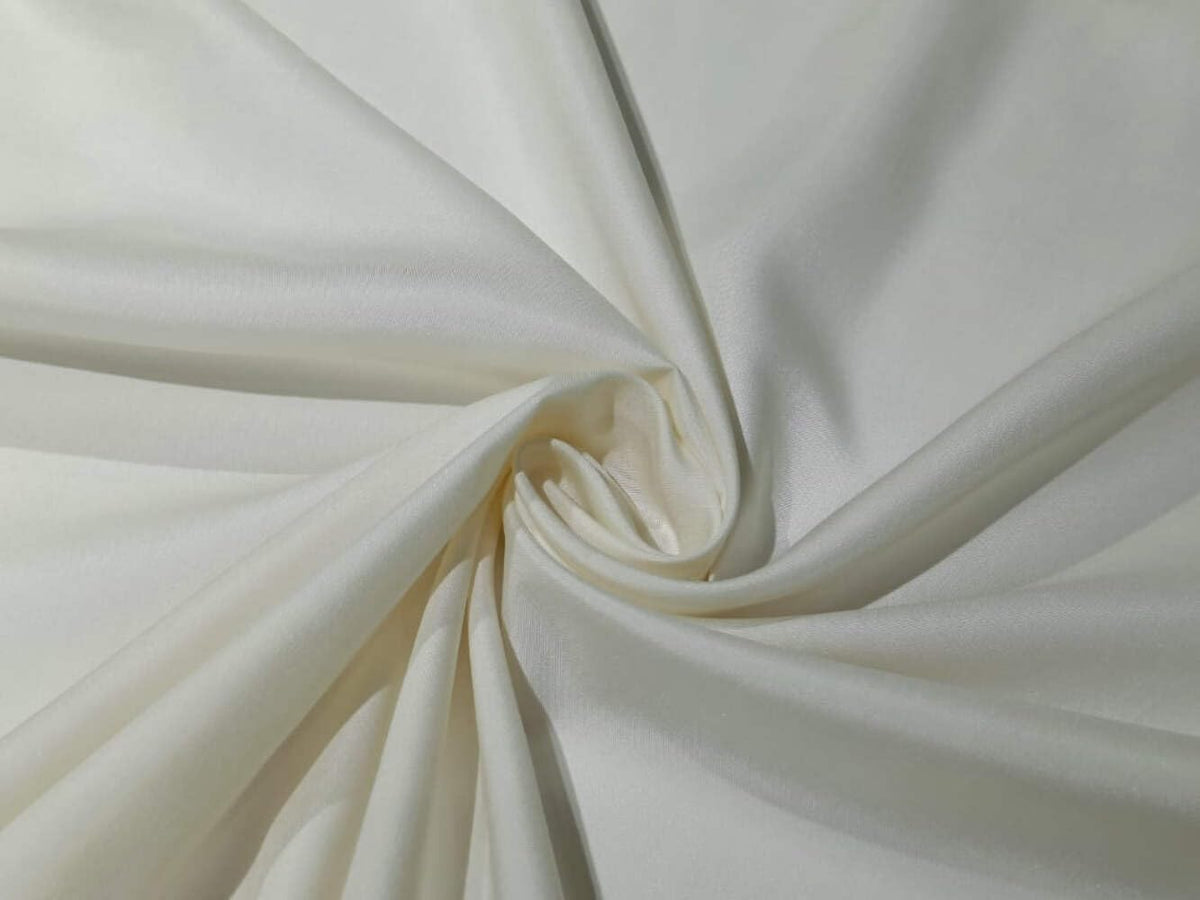 100% Pure Silk Original Double Horse Boski White Ivory Color Fabric 36" Wide [9182] Custom-Dyed 65 Grams